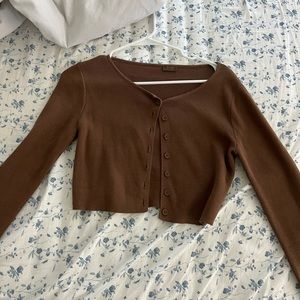Brandy Melville dark brown cardigan